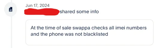 Seller response on PayPal